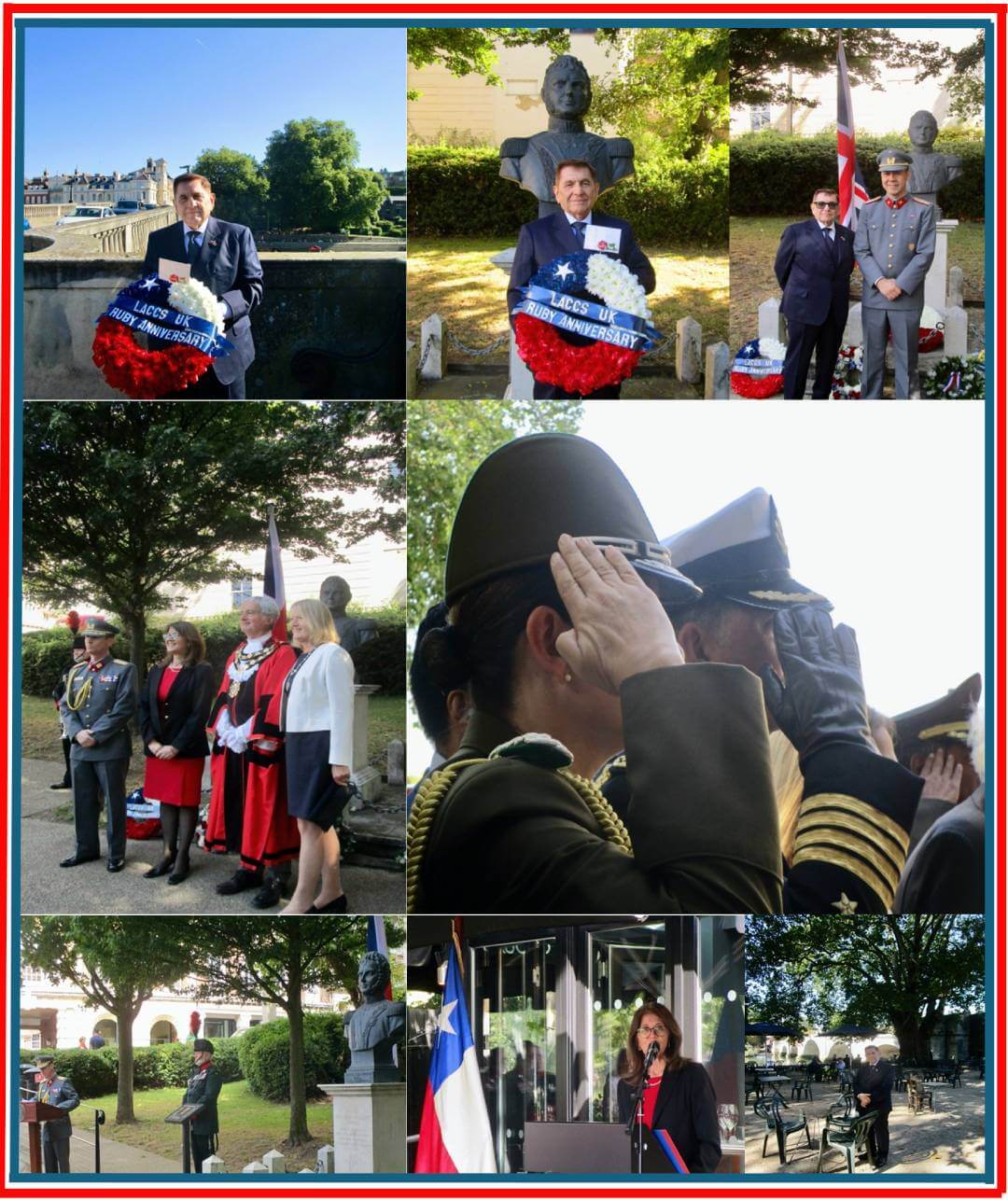 The Bernardo O'Higgins-Riquelme ceremony, organised by the ChileanEmbassy and Military Attache Office in London